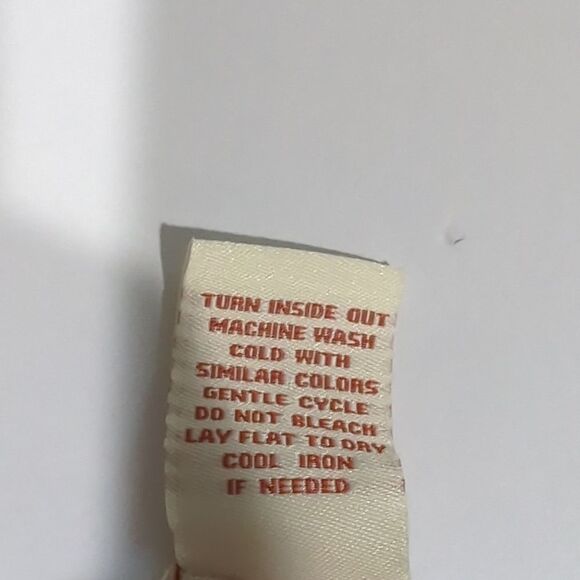 Sundance Top Womens Medium Cream Orange Pompom Printed Cotton Boho - Picture 8 of 10